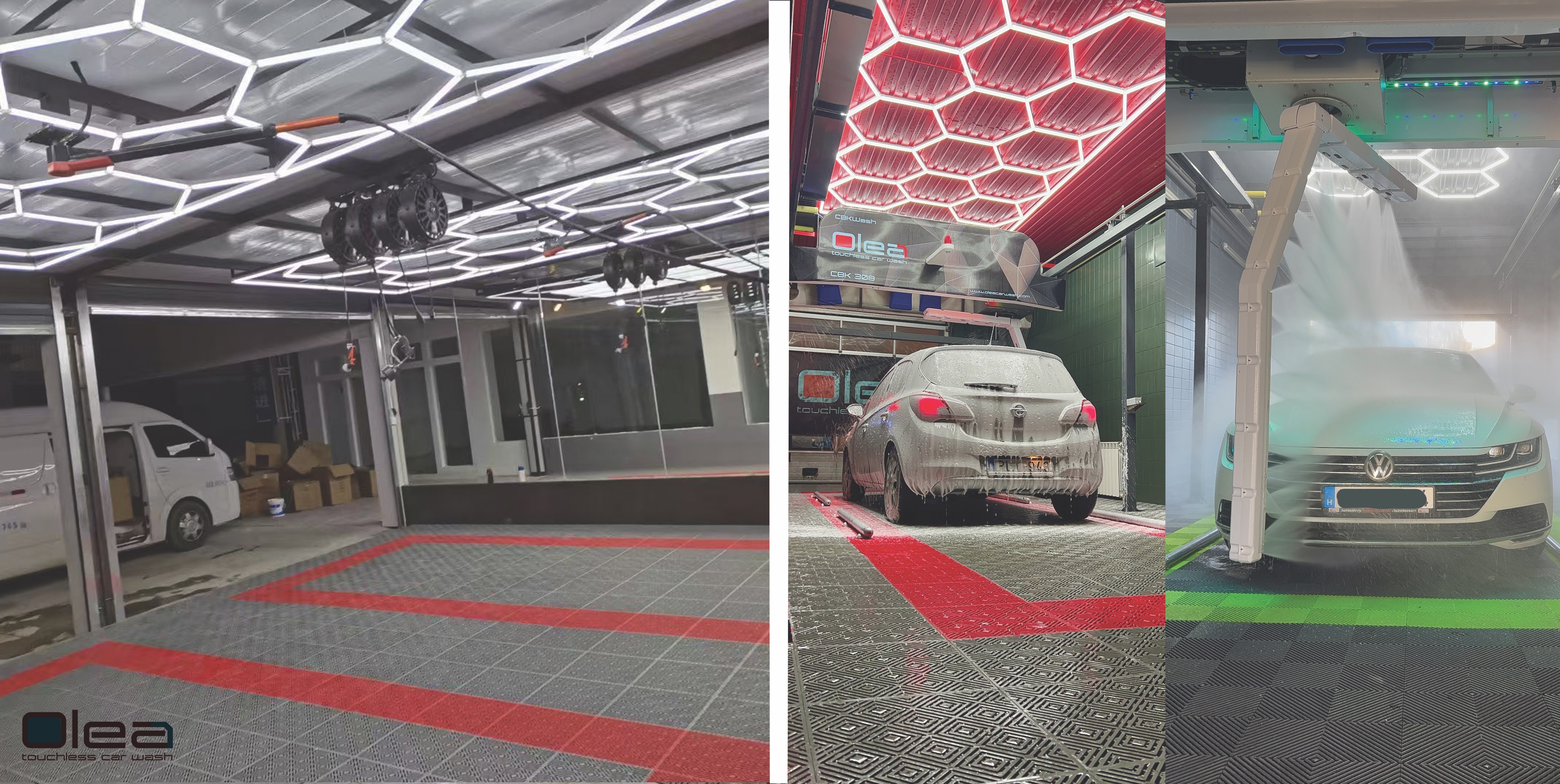 Modular floor in an OLEA car wash